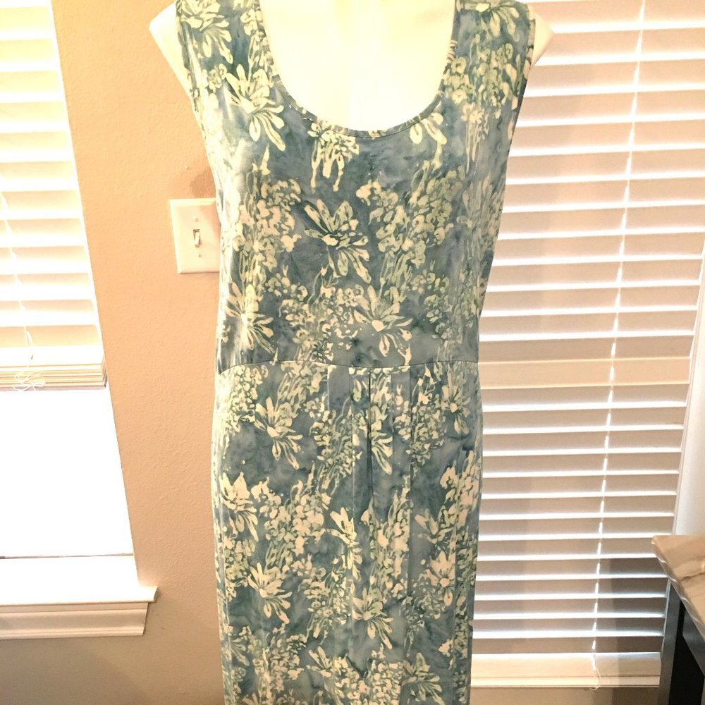 The River Light Green Floral Sundress - Gorgeous Size Large Vt1